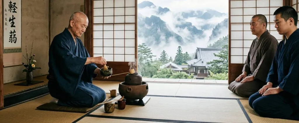 L'arrivée et l'évolution du thé au Japon 1 Chanoyu japon