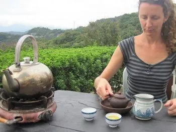 dégustation de thé à Maokong