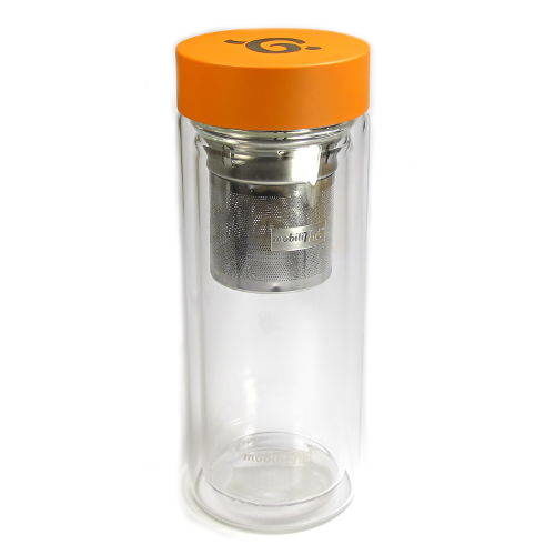 Bouteille isotherme en verre pour infusion du thé 300ml