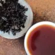 infusion des feuilles du tuocha xiaguan