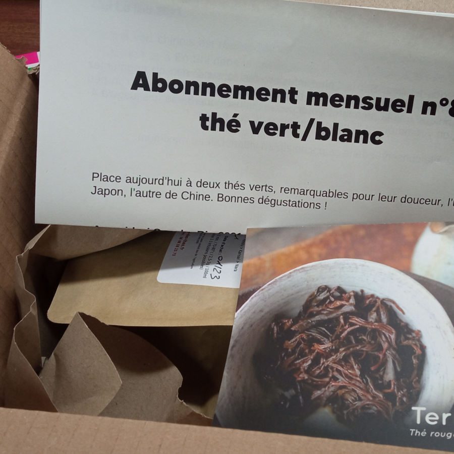 Abonnement thé nature 6 mois 2 Carton envoi thé nature