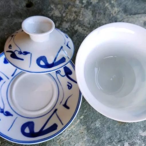 Bol, soucoupe et couvercle du gaiwan